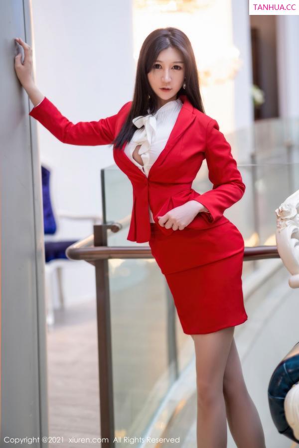 Coral 顾乔楠 秘书小姐姐顾乔楠 红色内衣魔鬼身材第10张图片